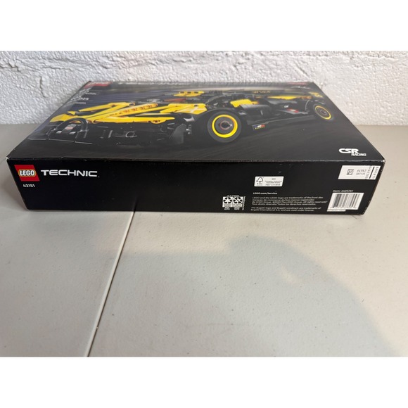 LEGO Technic 42151 Bugatti Bolide Yellow Black 905 Pieces New Sealed - Picture 3 of 5